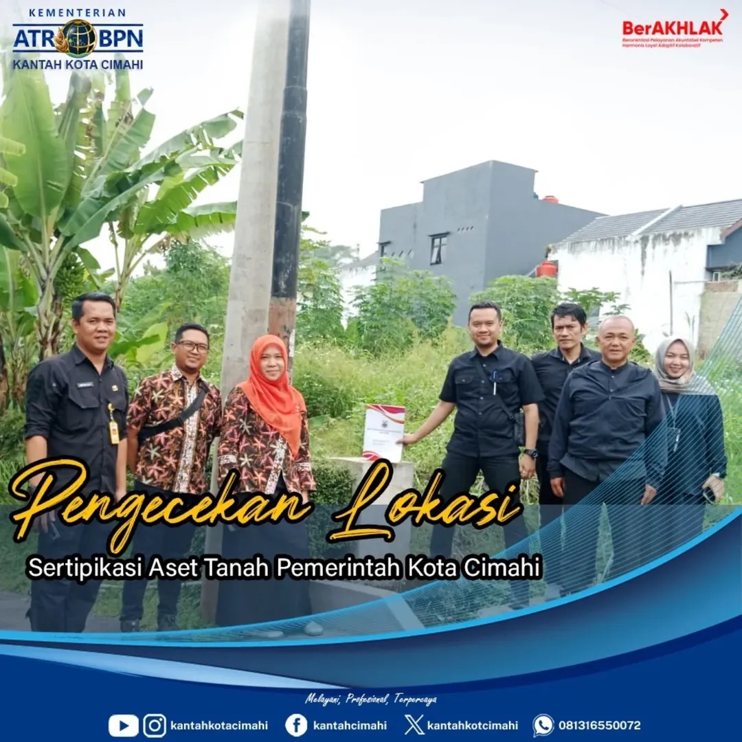 Pastikan Kejelasan Batas Tanah dan Luas, Pegawai Atr Bpn Lakukan peninjauan Guna Proses Setifikasi Aset Pemkot   