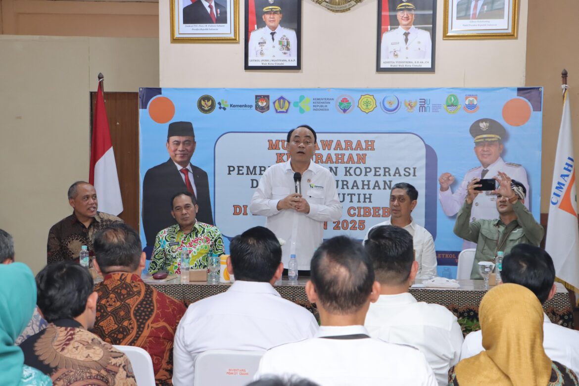 Kunjungan Strategis Menteri ke Cimahi, Walikota : Koperasi Merah Putih Merupakan Pilar Kerakyatan Ekonomi Nasional
