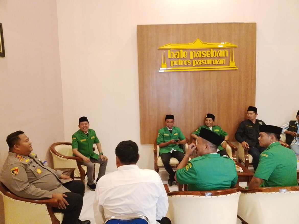 Kapolres Pasuruan dan GP Ansor Sepakat Perkuat Sinergi Jaga Kamtibmas
