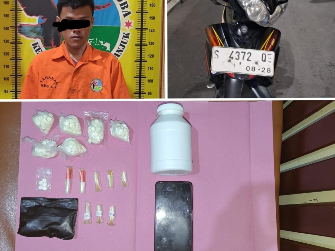 Polres Nganjuk Ungkap Dua Kasus Peredaran Narkoba, Sabu dan Okerbaya Diamankan