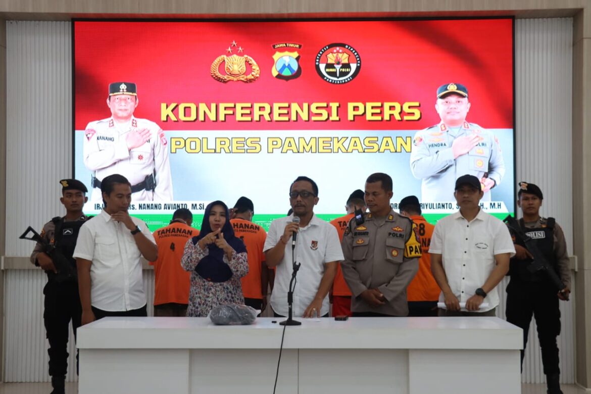 Respon Cepat Polres Pamekasan Berhasil Amankan 4 Tersangka Spesialis Curanmor