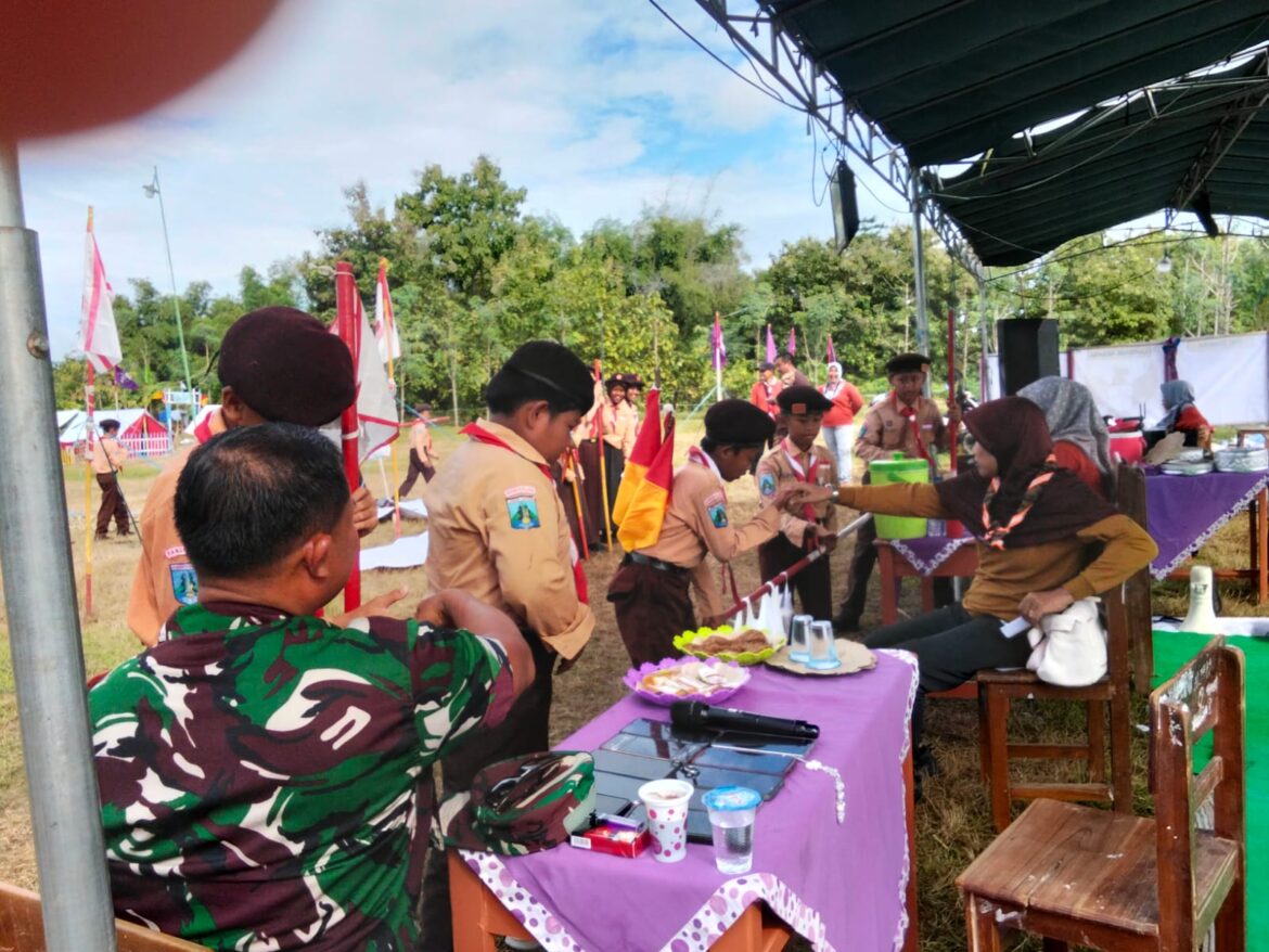 Serka Irpani berikan wasbang dalam kegiatan Perkemahan SDN 01 Petereman
