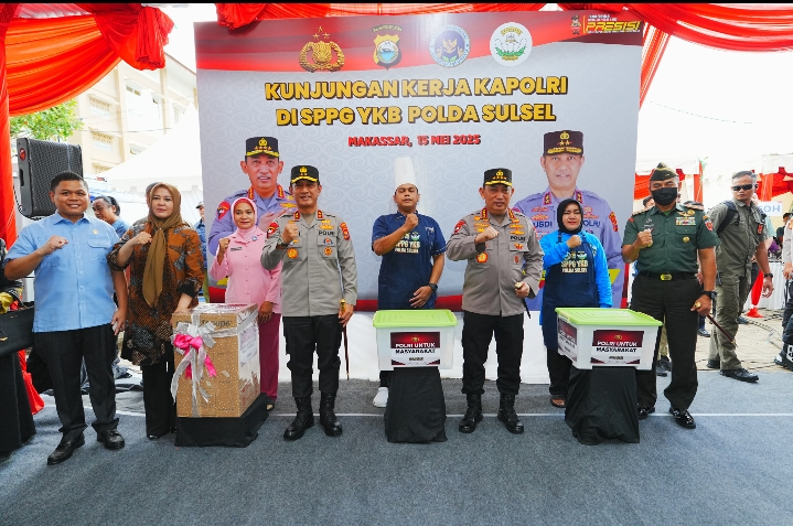 Kapolri Tinjau SPPG Polda Sulsel, Pastikan Kesiapan Dukung Program MBG