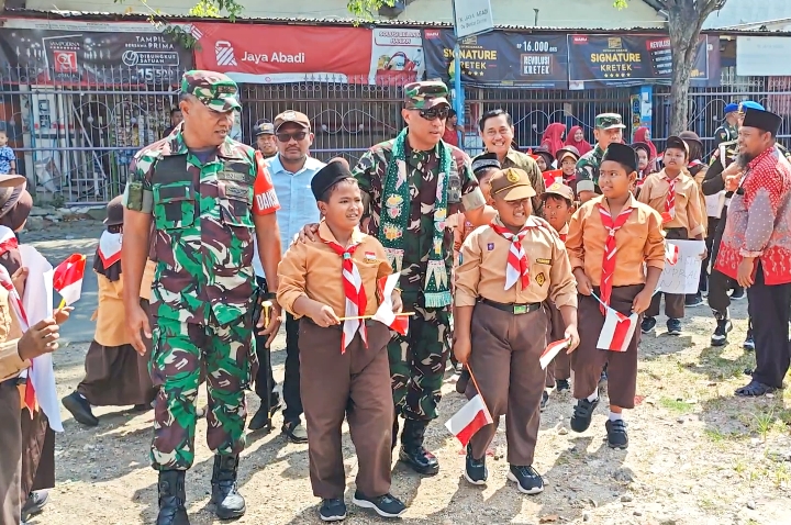 Kasdam V/Brawijaya Tinjau Lokasi TMMD ke 124 Wilayah Teritorial Kodim 0817/Gresik