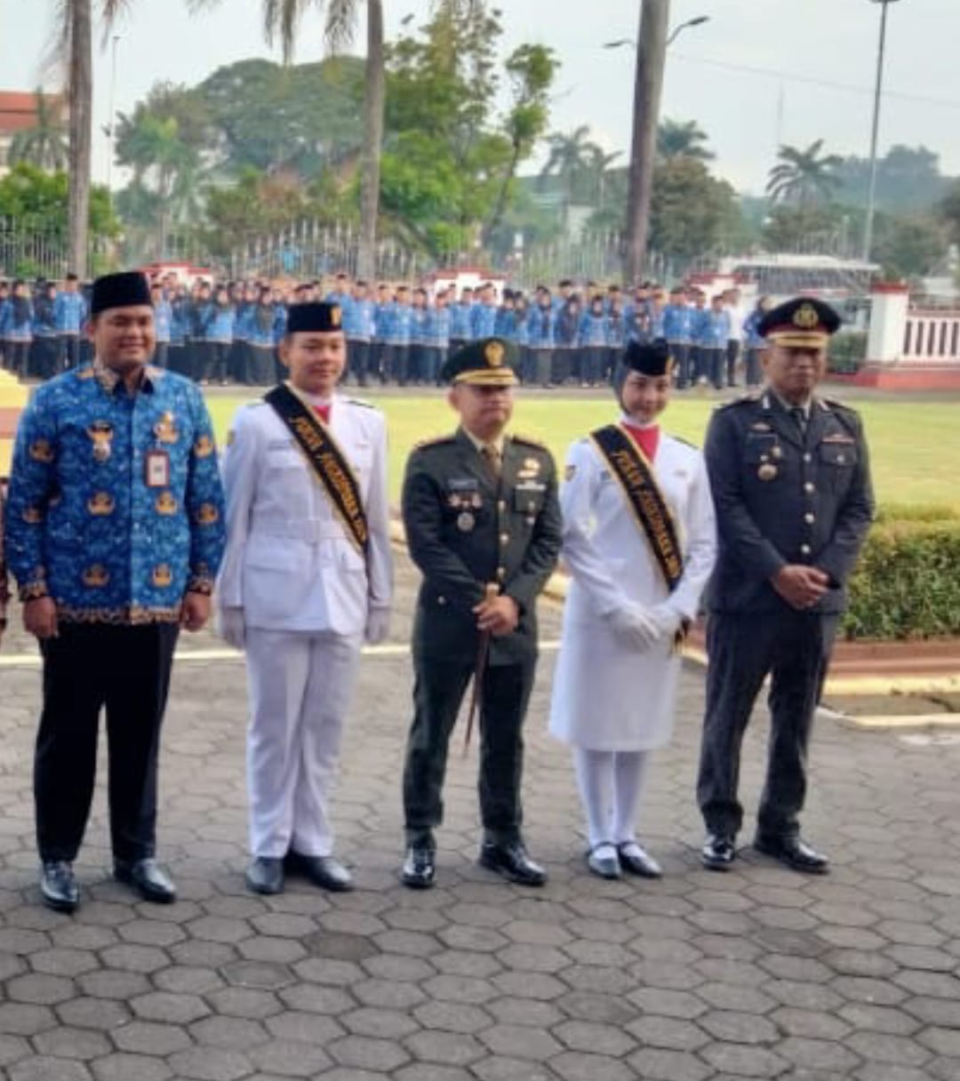 Dandim 0719 / Jepara Hadiri Upacara Peringatan Hari Lahir Pancasila Tahun 2025 di Halaman Pemda Jepara