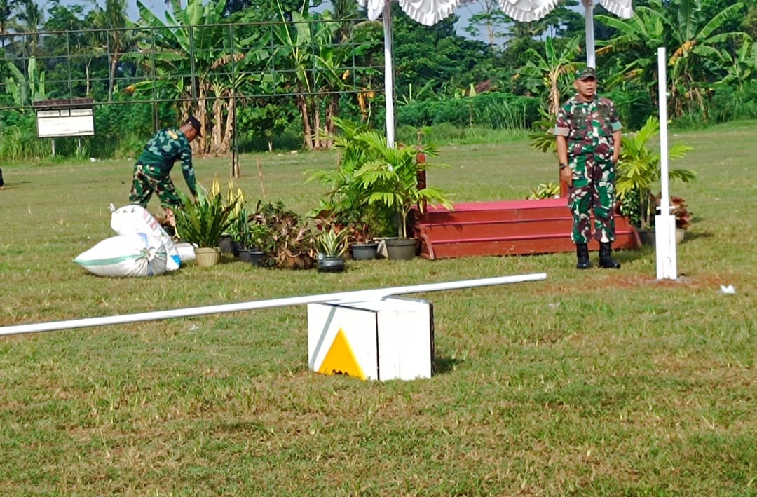 Lapangan Desa Kecapi Bersiap Jadi Saksi Penutupan Spektakuler TMMD ke-124