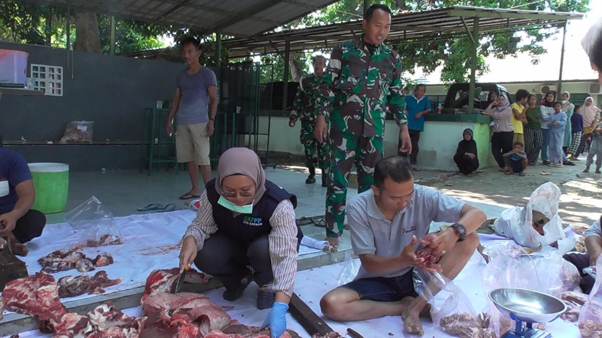 Kodim 0614 / Kota Cirebon Gelar Sholat Idul Adha dan Penyembelihan Hewan Kurban pada Hari Raya Idul Adha 1446 H / 2025 M