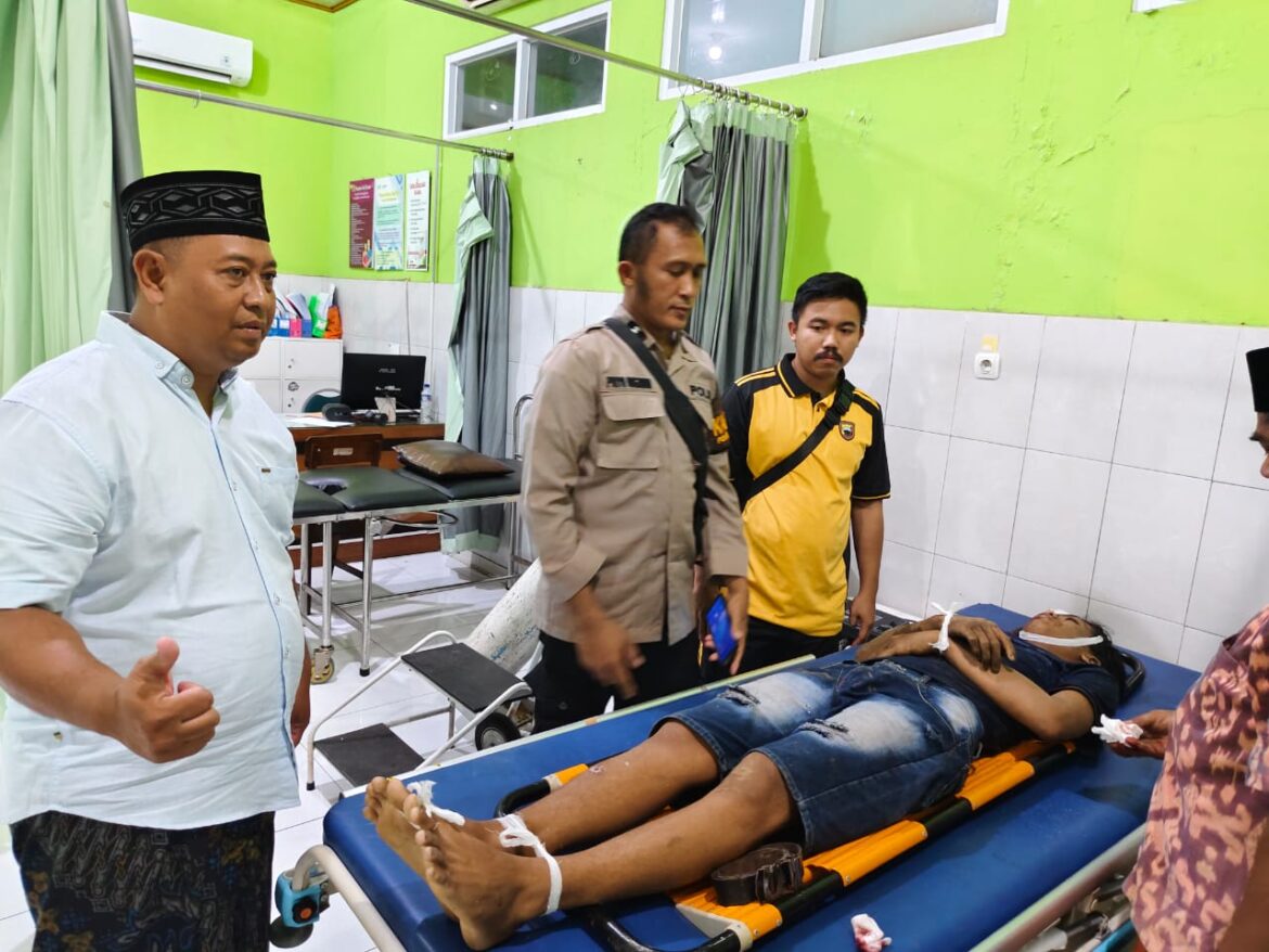 Tanggap Laporan Warga, Babinsa Desa Gedangan Turun Cek Lokasi Kecelakaan yang Tewaskan Remaja