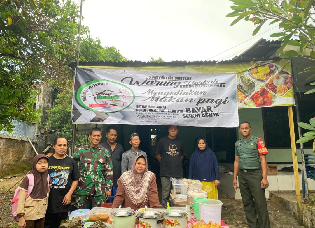 Dibayar Seikhlasnya, Dirasakan Sepenuh Hati: Warung Berkah Kodim Jepara Hadir di Kecamatan Jepara