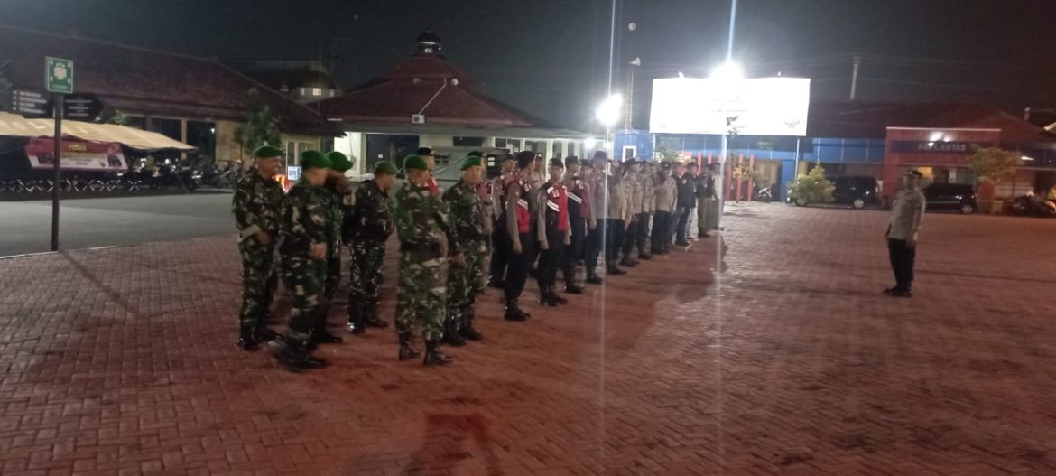 Kodim 0719 / Jepara Terjunkan 10 Personel dalam Apel dan Patroli Gabungan Skala Besar di Wilayah Kabupaten Jepara