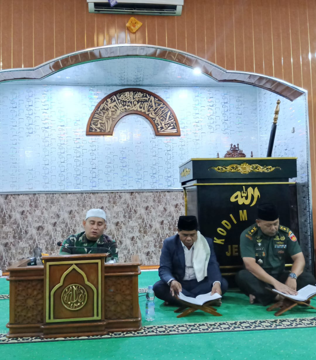 Dandim 0719 / Jepara Tegaskan Komitmen Spiritual: Doa Bersama Harus Tetap Hidup di Tengah Kesibukan
