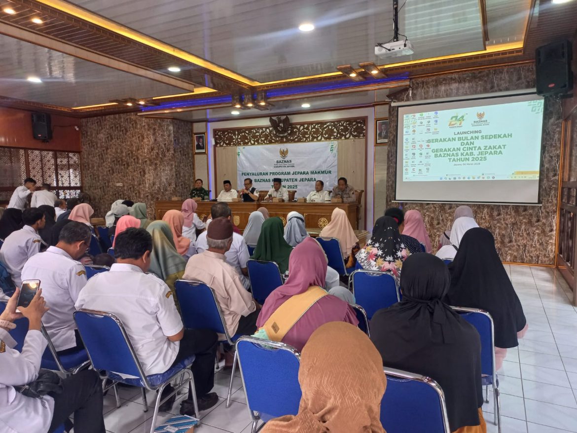 Danramil 01 / Jepara Diwakili Peltu Iskan Hadiri Pendistribusian Zakat oleh BAZNAS Jepara Tahun 2025