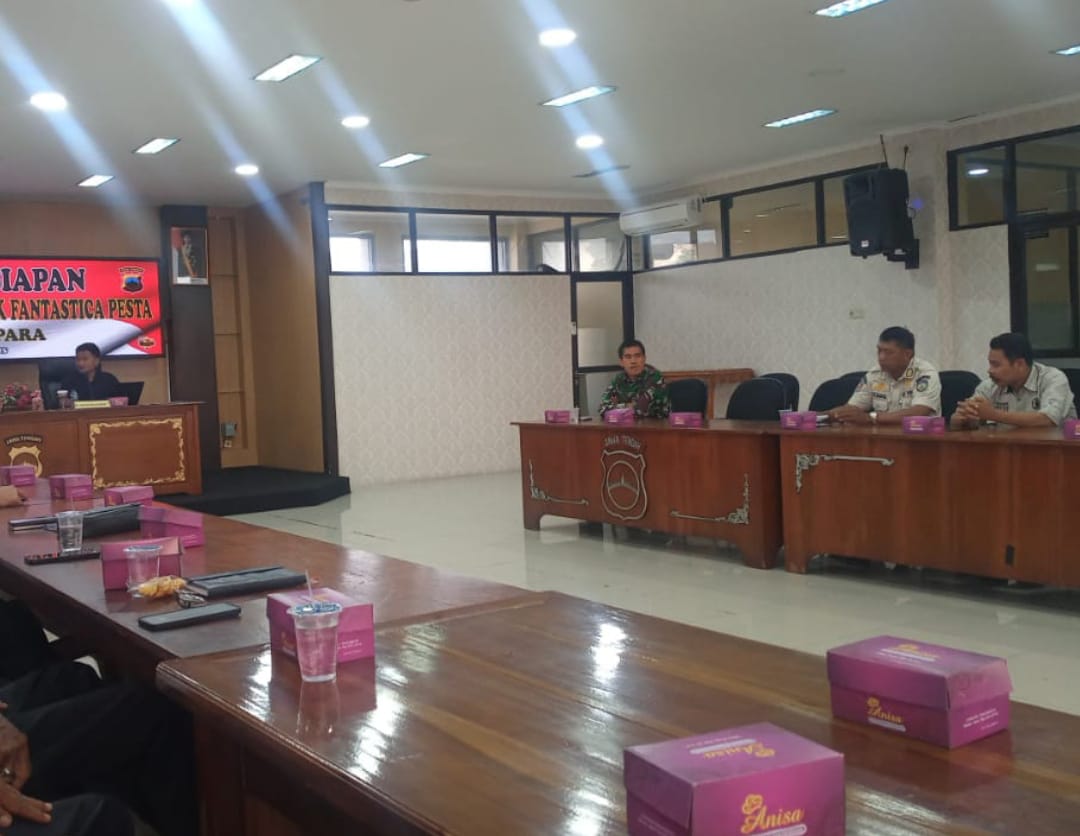 Danramil 01 / Jepara Hadiri Rakor Kesiapan Konser Musik Fantastica Jepara
