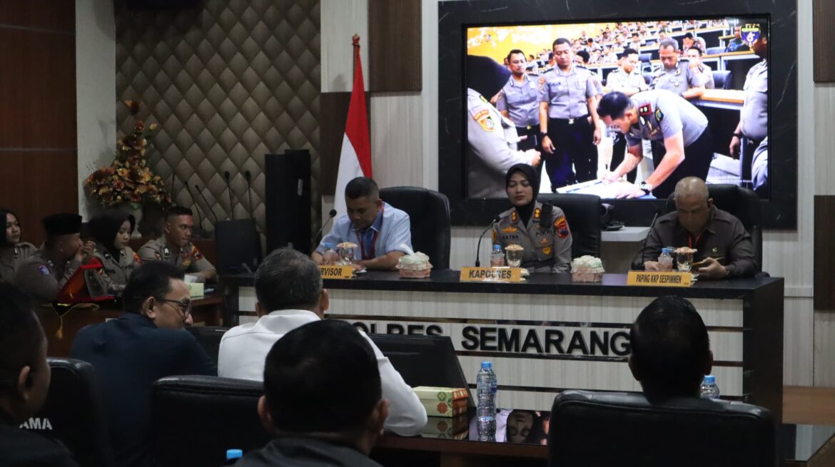 Kuliah Kerja Profesi ( KKP ), Polres Semarang Terima Peserta Didik Sespimen Polri