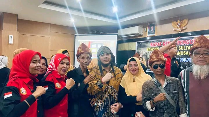 Rapat kerja DPD Baranusa Sumsel kesultanan Palembang Darussalam di hadiri laskar Baranusa Ogan Ilir sunan keraton kerajaan Palembang Darussalam