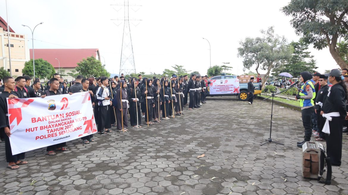 Gandeng Perguruan Pencak Silat, Polres Semarang Serahkan 252 Bantuan