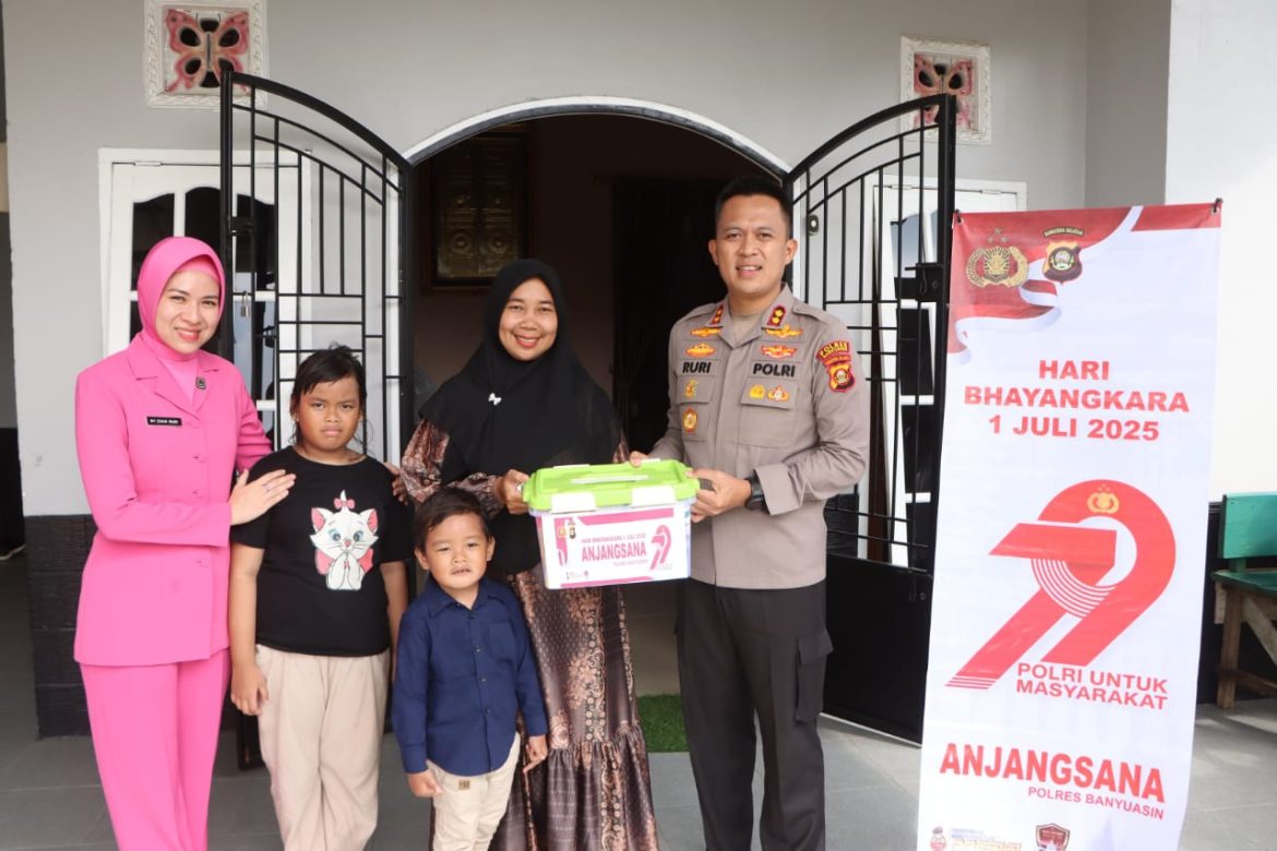 Kapolres Banyuasin Pimpin Anjangsana Ke Purnawirawan Polri Jelang HUT Bhayangkara Ke 79 Tahun 2025
