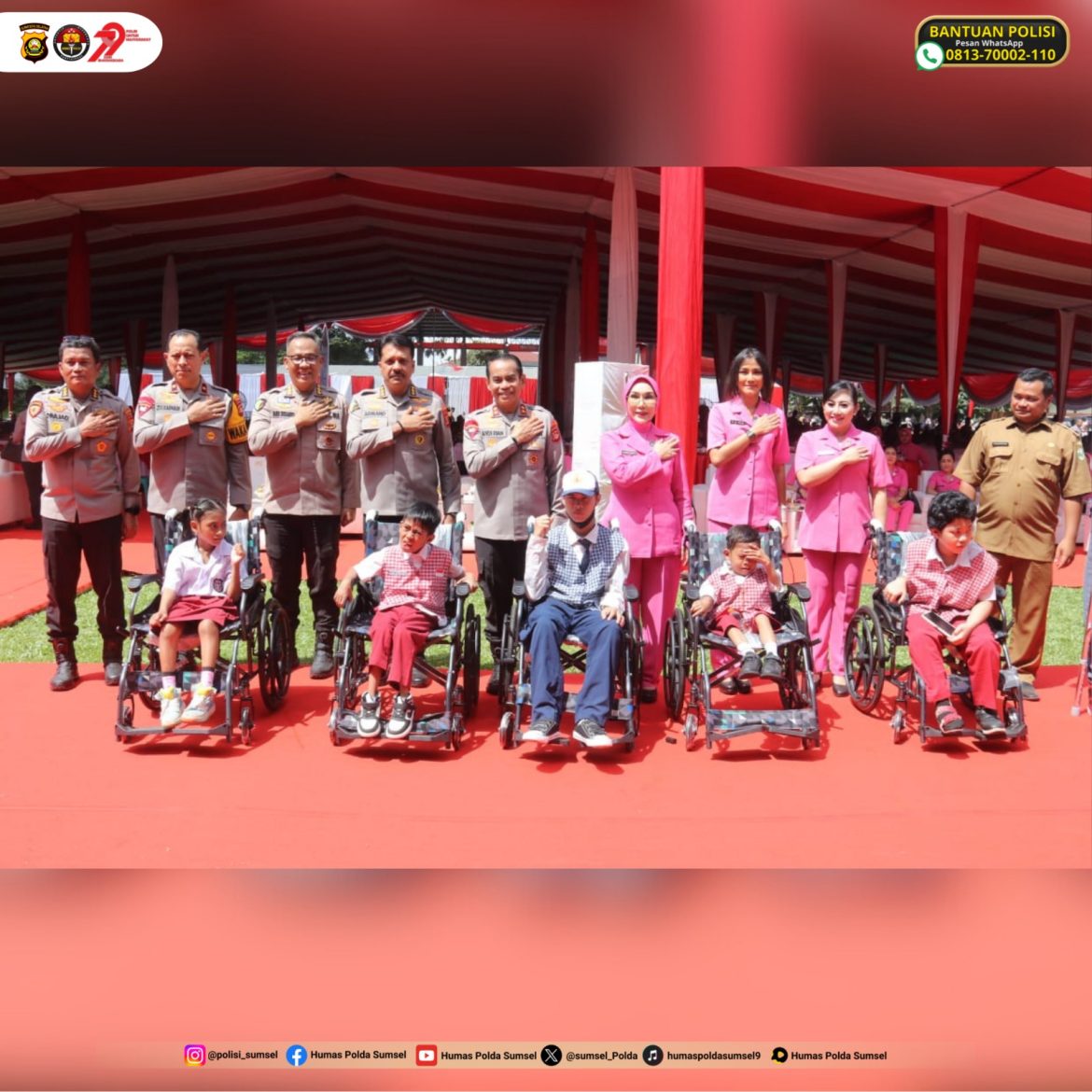 Kapolda Sumsel ikuti secara virtual bakti kesehatan Bhayangkara ke-79 & HKGB Ke- 73 yang dipimpin Kapolri.