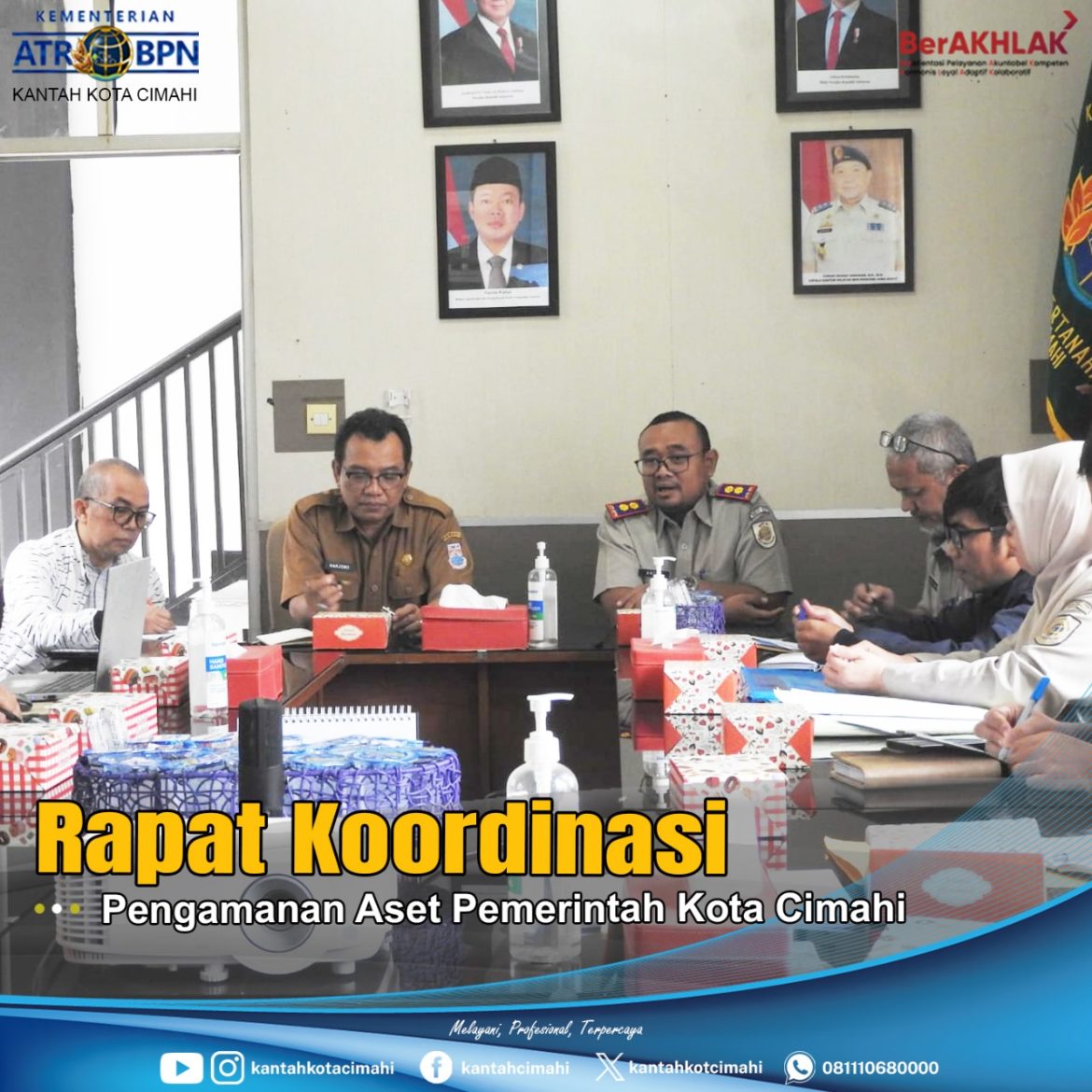 Kepala Kantor Atr/Bpn Cimahi Lakukan Koordinasi Pengamanan Aset Milik Pemkot Cimahi