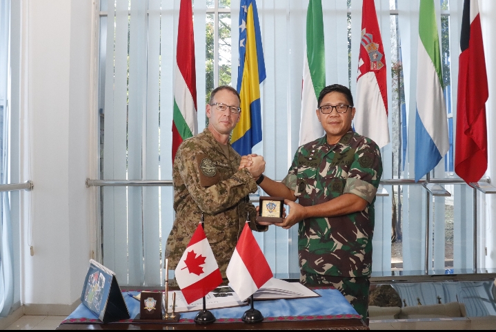 Penguatan Kerjasama Peacekeeping : PMPP TNI Terima Kunjungan Deputy Commander UN Command Korea Selatan dan Atase Pertahanan Kanada