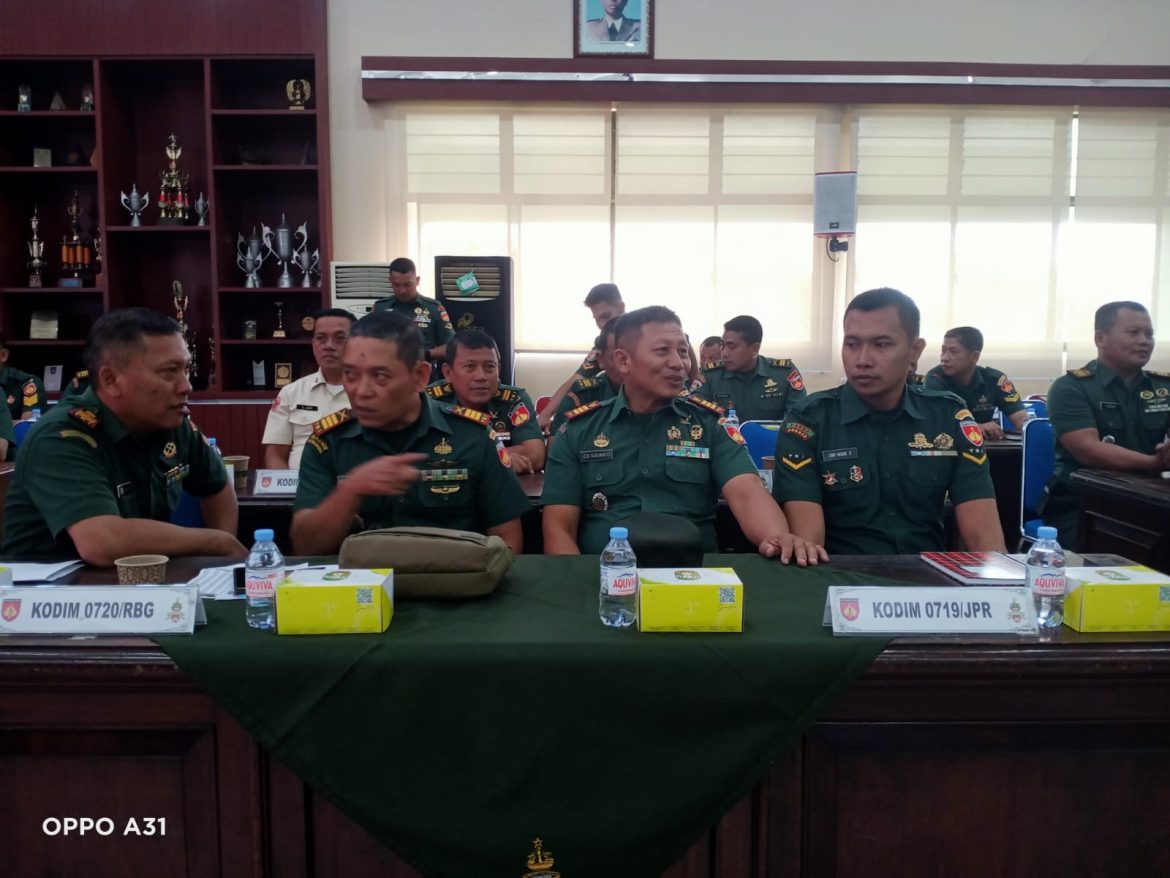Kaprim Kodim 0719/Jepara Ikuti Bimtek Dana Tanggap Satuan (DTS) di Makodam IV/Diponegoro