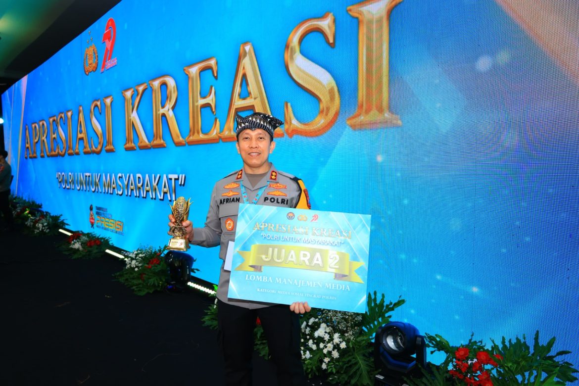 Polres Bojonegoro Raih Juara II Tingkat Nasional Manajemen Media di Hari Bhayangkara ke -79