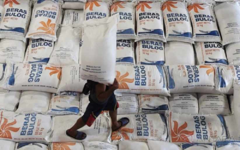 Perum Bulog Kancab Lamsel Akan Salurkan Pangan Kepada 106.415 Penerima Bantuan Pangan 20 Kg Perbulan Juni Dan Juli