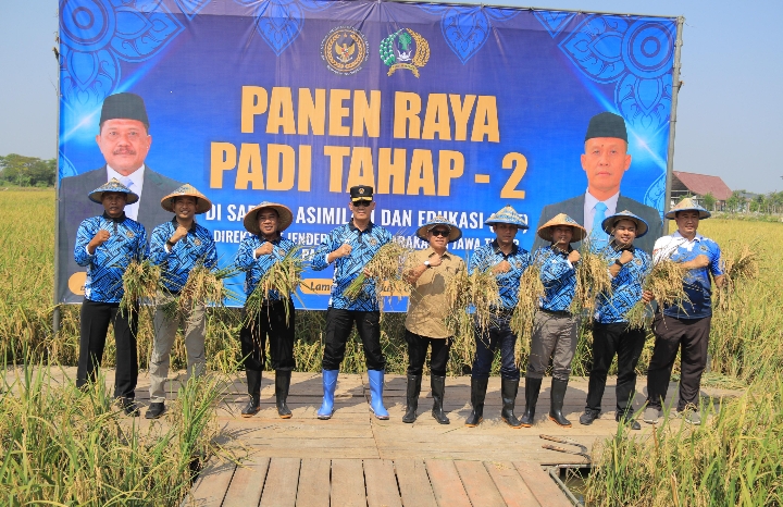 Panen Raya Implementasi Asta Cita Presiden RI di SAE Lapas Lamongan, Kakanwil: 10 Ton Padi dari Pemasyarakatan Jawa Timur