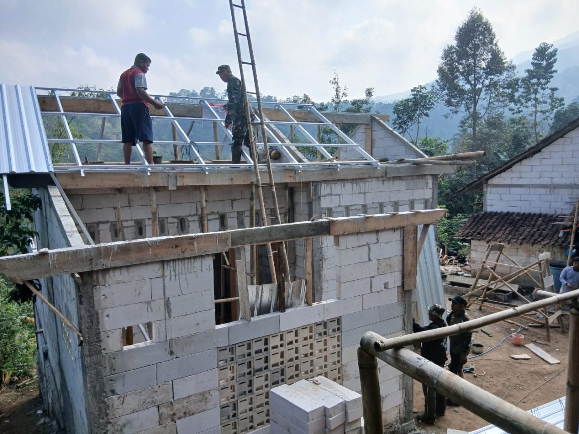 Pengerjaan RTLH TMMD Sengkuyung Tahap III di Desa Bungu Hampir Selesai