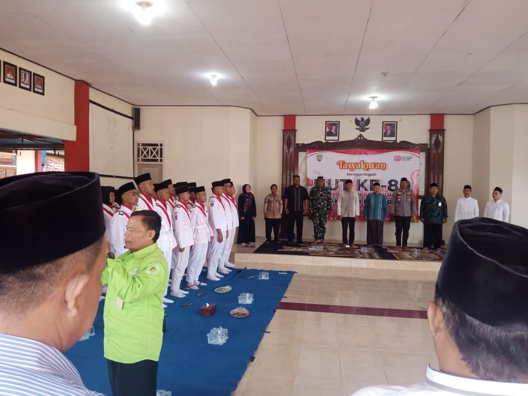 Tasyakuran dan Pengukuhan Paskibra Kecamatan Donorojo Warnai Semangat HUT RI ke-80
