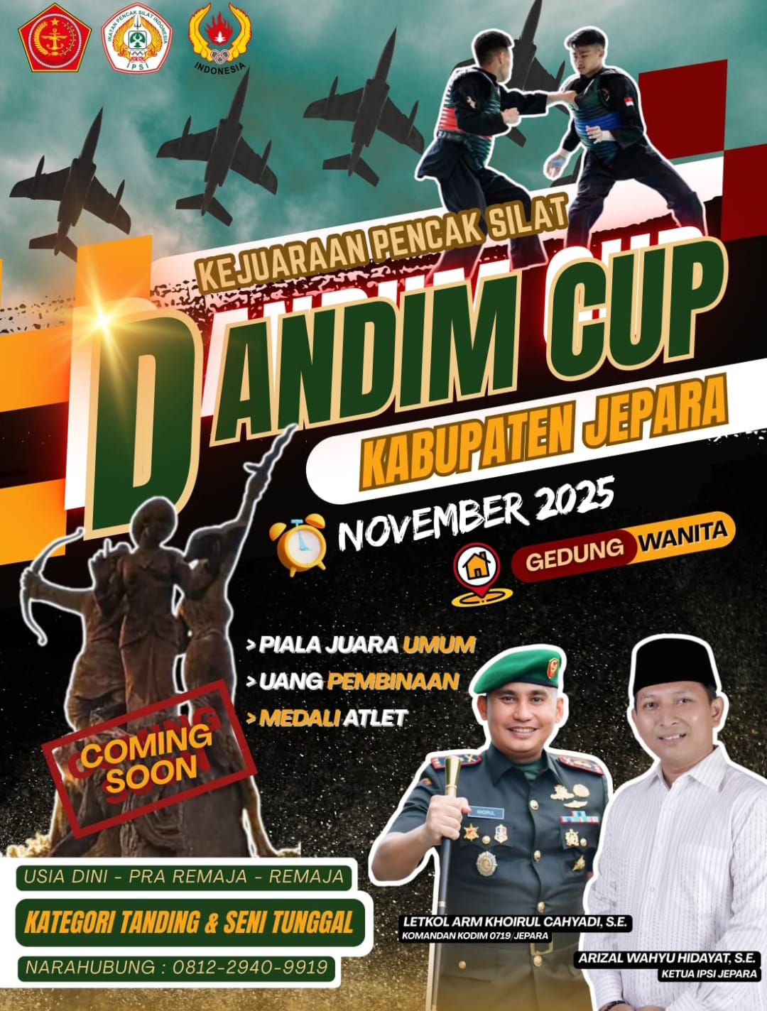 Kodim 0719/Jepara Siapkan Dandim Cup 2025, Pencak Silat Jadi Sorotan Generasi Muda