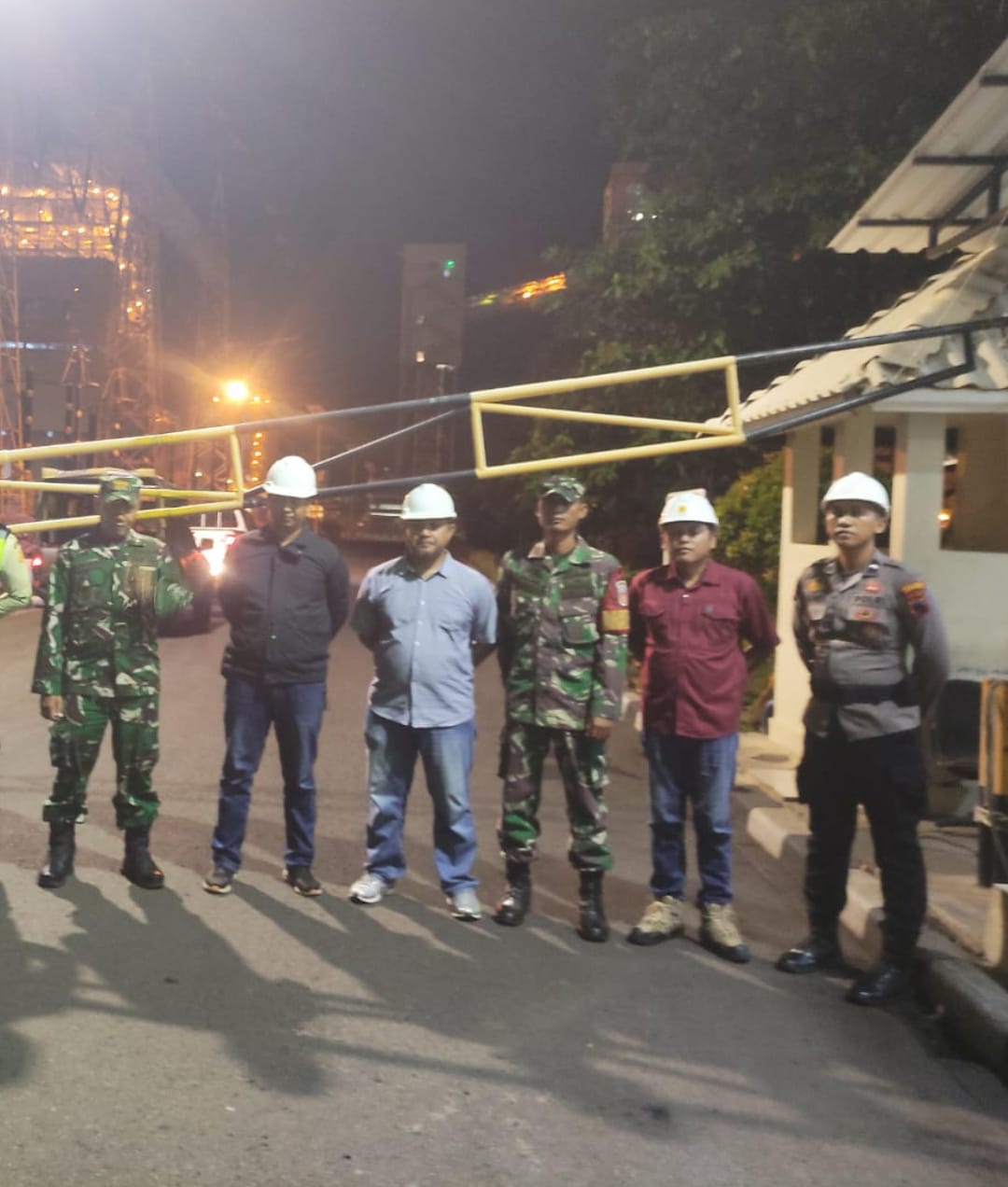 Danramil 07/Bangsri Bersama Polres Jepara Laksanakan Patroli Gabungan di Area PLTU Tanjung Jati B, Tubanan