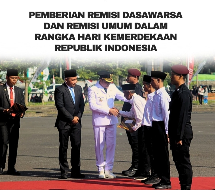 Pemberian Remisi Dasawarsa dan Remisi Umum dalam Rangka Hari Kemerdekaan Republik Indonesia ke-80 di Lapas Kelas IIA Sidoarjo