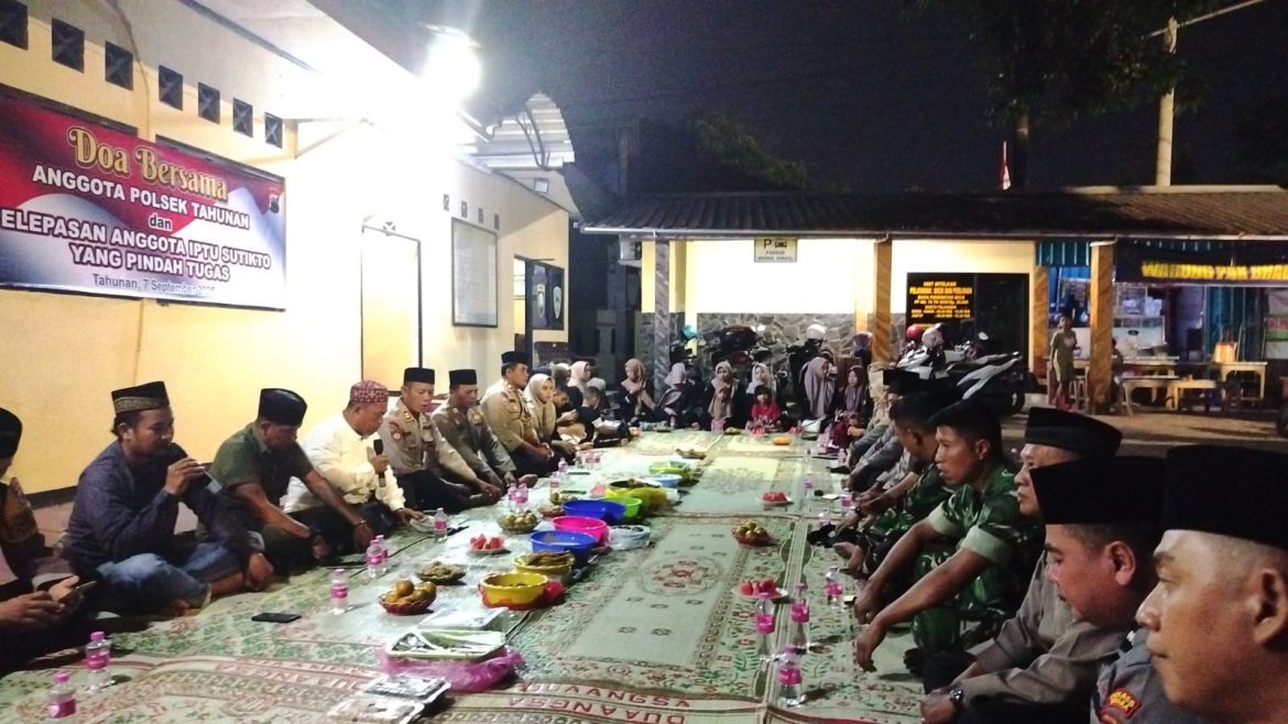 Danramil 11/Tahunan Hadiri Doa Bersama dan Pelepasan Iptu Sutikto Pindah Tugas ke Polsek Kedung