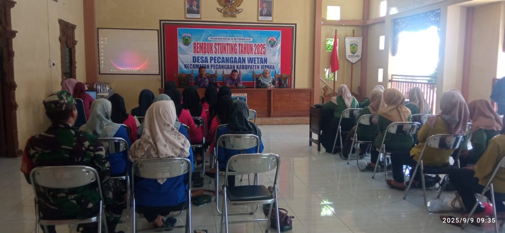 Babinsa Pecangaan Wetan Hadiri Rembuk Stunting Tahun 2025