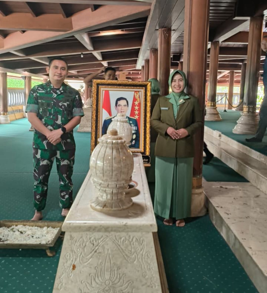 Dandim 0719/Jepara dan Ketua Persit Ziarah ke Makam Presiden Soeharto, Rangkaian HUT Korem 073/Makutarama