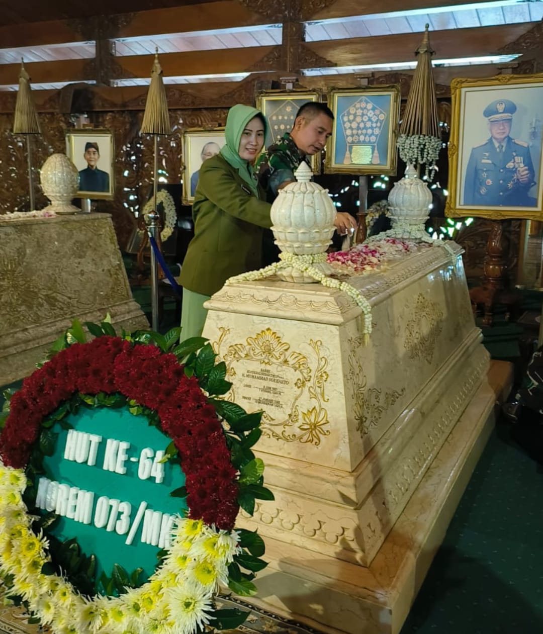 Menghormati Jejak Sejarah, Dandim Jepara Ziarah ke Makam Bapak H.M. Soeharto