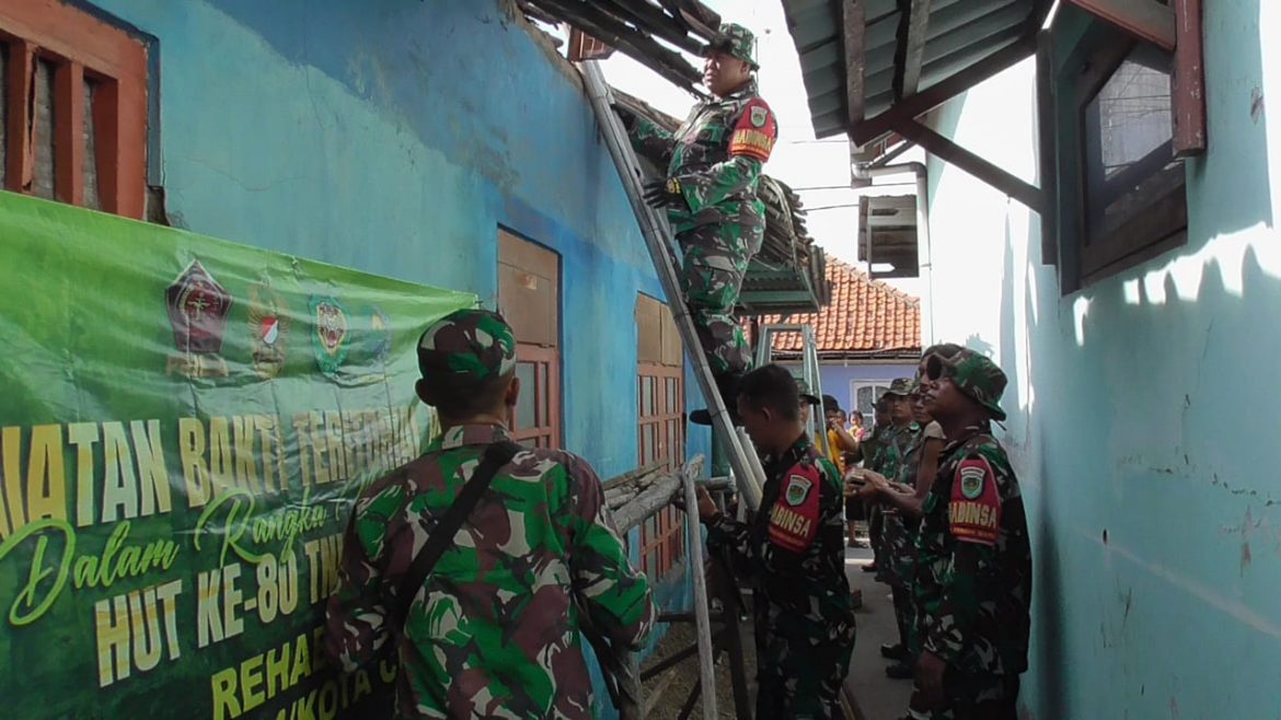 Kodim 0614/Kota Cirebon Gelar Perehaban Rumah Layak Huni dalam Rangka HUT ke-80 TNI Tahun 2025