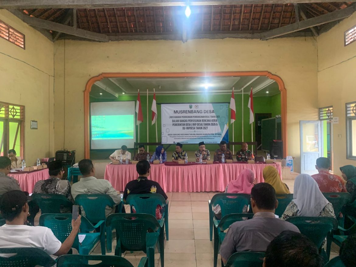 Danramil Mlonggo Hadiri Musrenbangdes Sekuro, Dorong Sinergi Pembangunan Desa Berkelanjutan