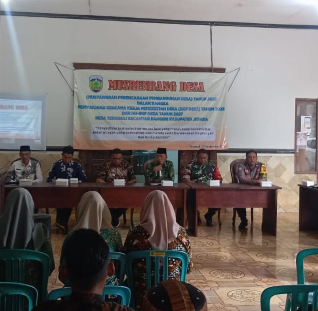 Babinsa Tengguli Hadiri Musrenbangdes, Bahas Rencana Pembangunan Desa hingga Tahun 2027