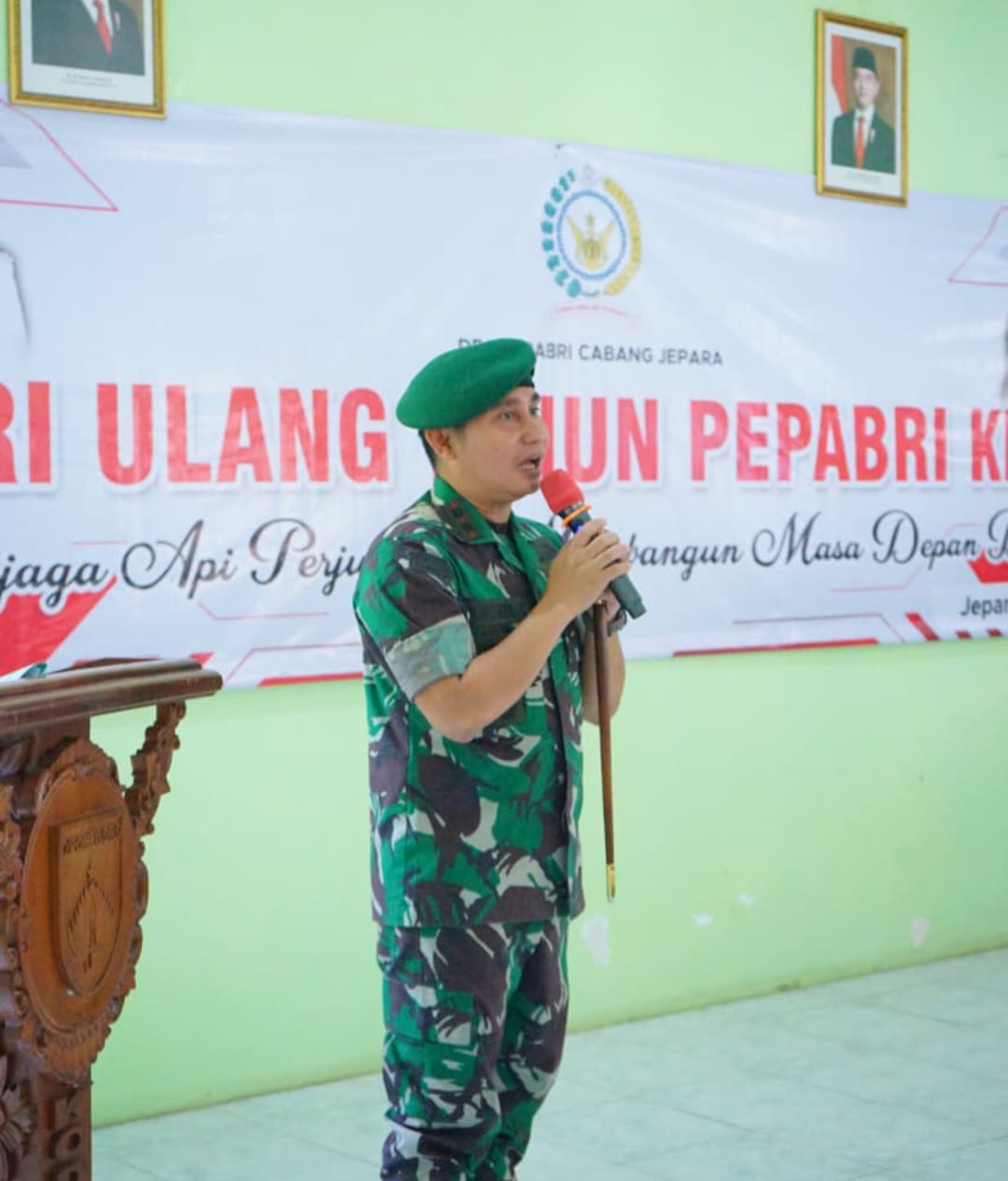 Dandim 0719/Jepara: Nilai Juang PEPABRI Jadi Teladan Bagi Prajurit Aktif