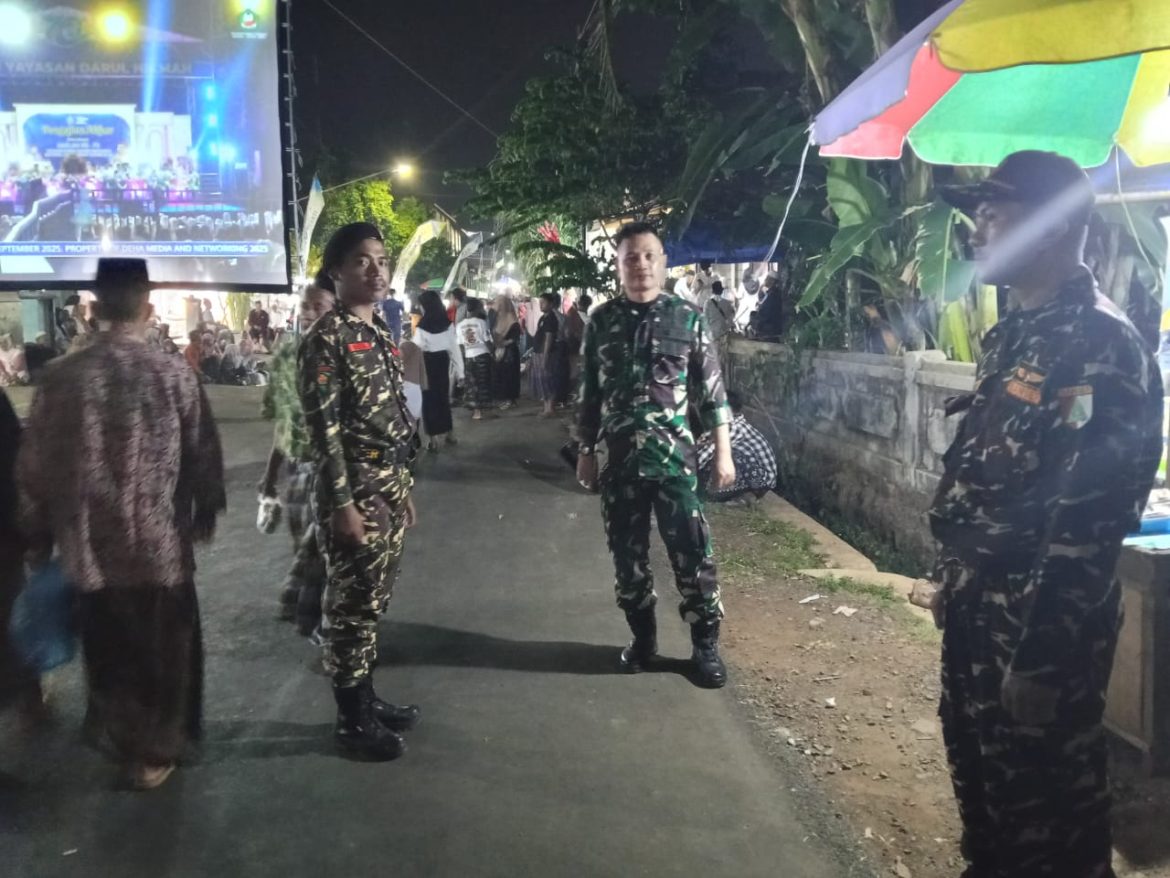 Patroli Wilayah Desa Menganti, Koramil 02/Kedung Wujudkan Bakti Teritorial Prima Sambut HUT ke-80 TNI dan ke-75 Kodam IV/Diponegoro