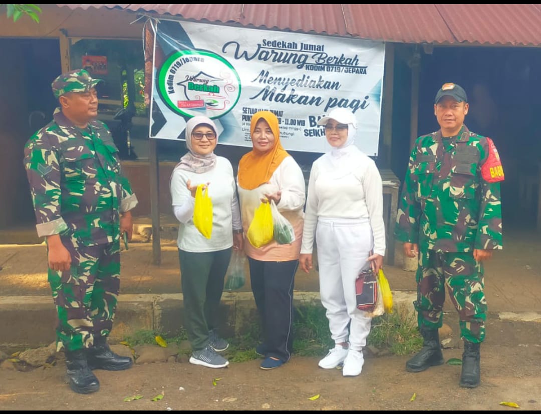 Dari TNI untuk Rakyat: Warung Berkah Kodim 0719/Jepara Bayar Seikhlasnya Sudah 10 Bulan Temani Jumat Warga Jepara