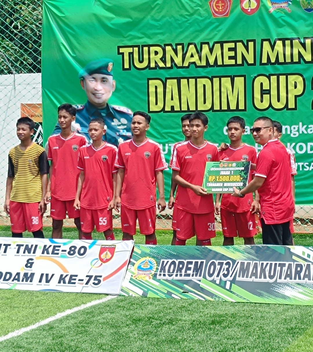 SMK Islam Jepara Angkat Trofi, Dandim Jepara Cup 2025 Sukses Jadi Panggung Talenta Muda