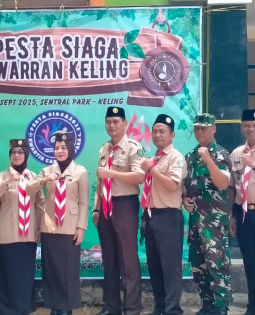 Danramil 08/Keling Hadiri Pesta Siaga Kwarcab Jepara di Sentral Park Bumiharjo
