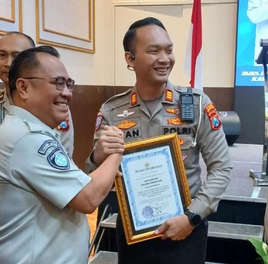 Gaspol Prestasi, Satlantas Polres Nganjuk Sabet Juara 1 Penurunan Laka Lantas