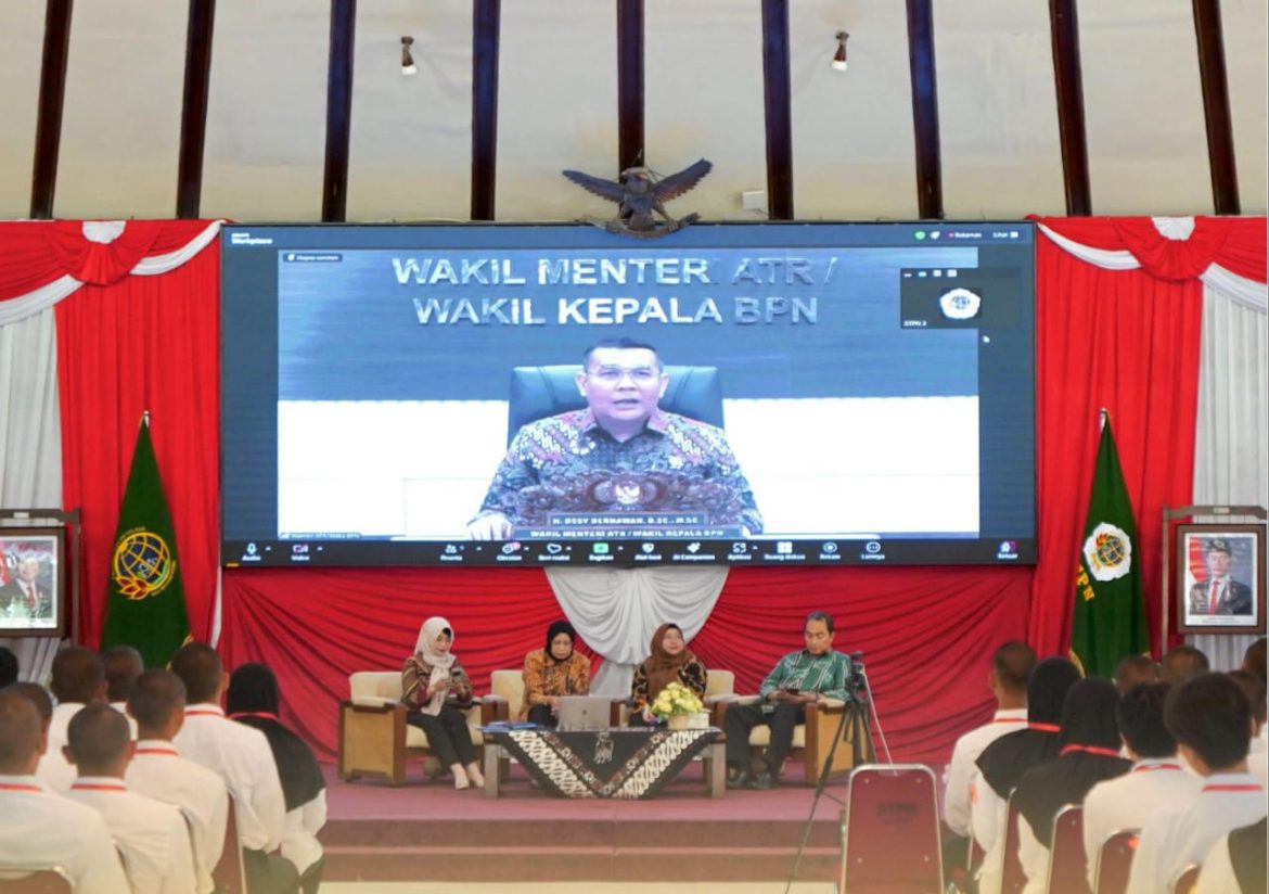 Bentuk Karakter dan Kepemimpinan, Wamen Ossy Titip STPN Sebagai Kampus Integritas Negara