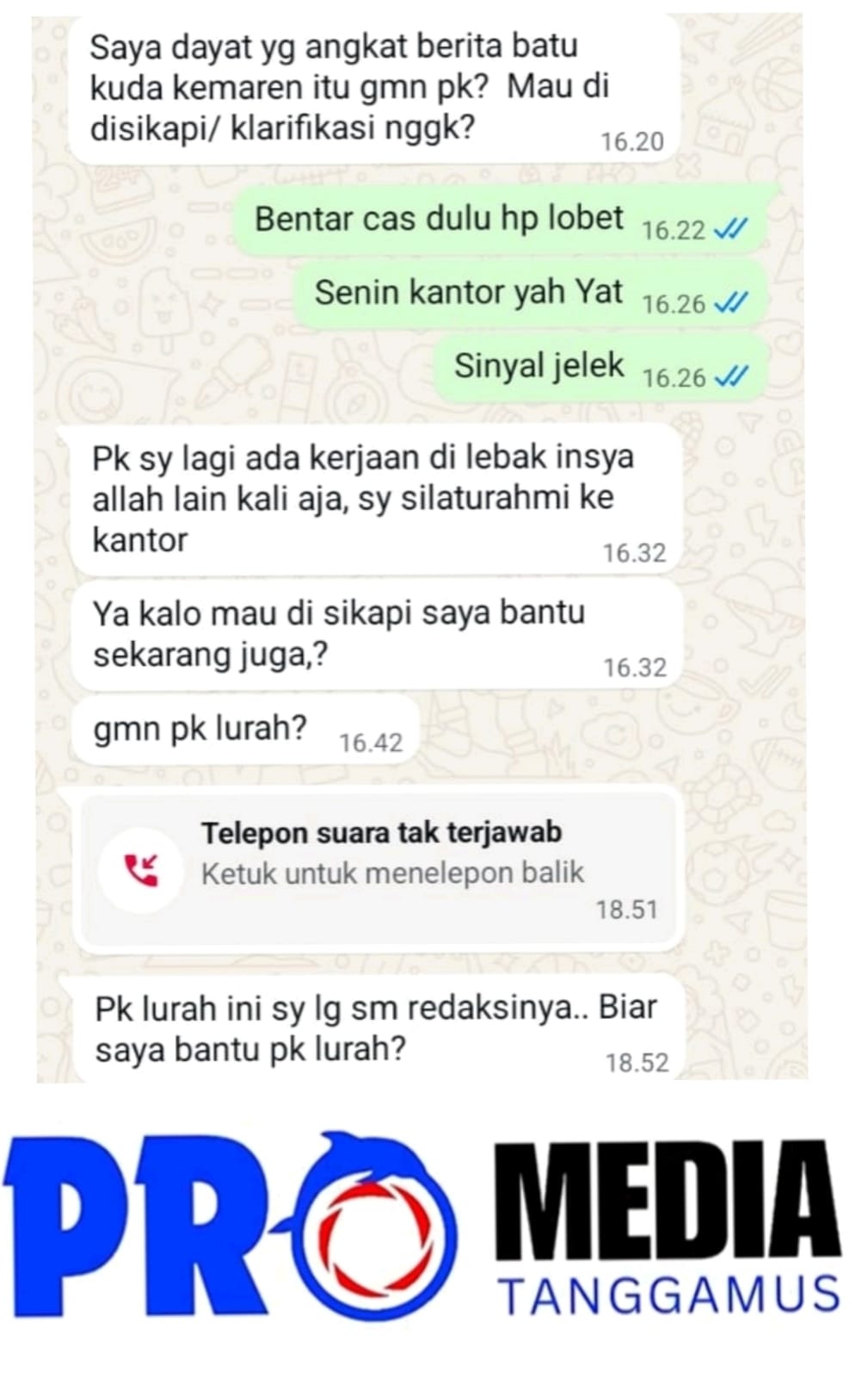 Oknum Wartawan Mencoba Peras Kades Desa Batukuda, Dengan Cara buat Berita Opini.