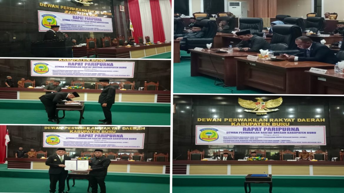 Bupati Ikram Umasugi Hadiri Dua Agenda Rapat Paripurna DPRD Kab Buru