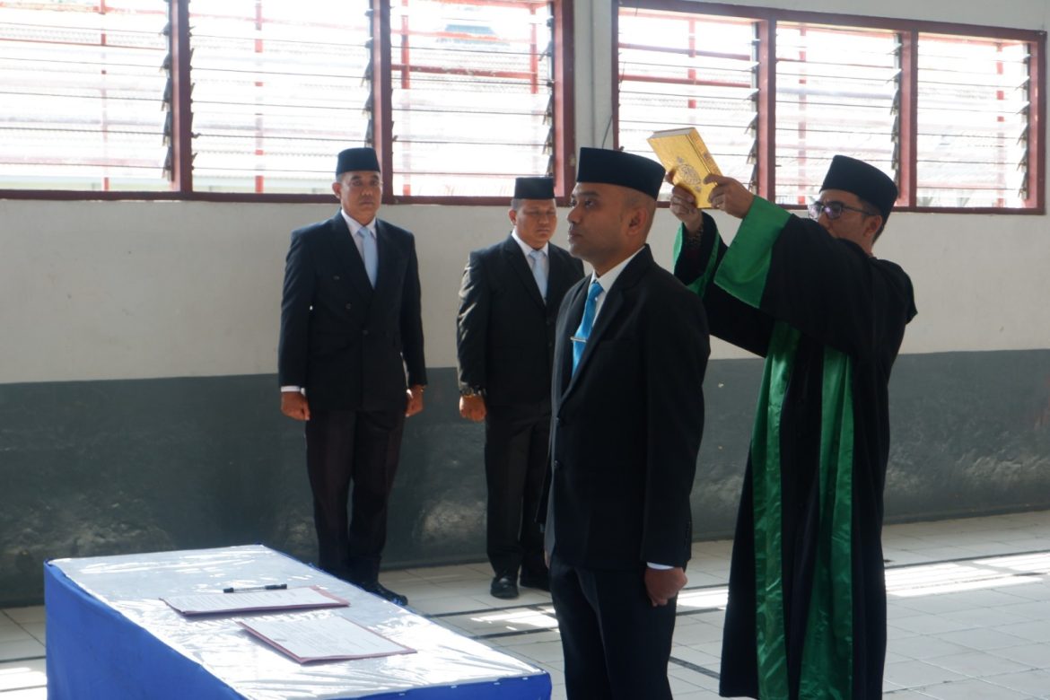 Kepala Kesatuan Pengamanan Lapas Purwodadi Yang Baru Dilantik Dan Disumpah